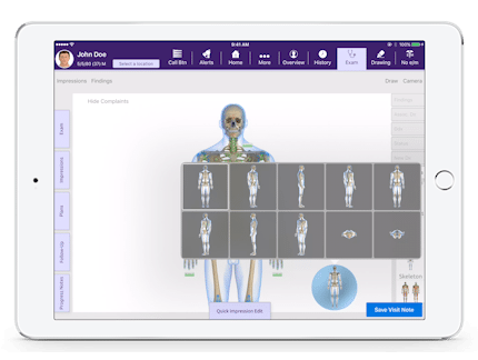 choice of different 3d body viewing angles in EMA Interactive Anatomical Atlas