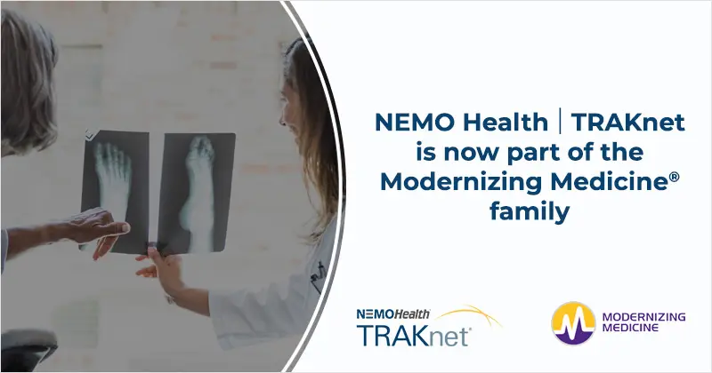 Modernizing Medicine® Acquires TRAKnet to Accelerate Innovation in Podiatry