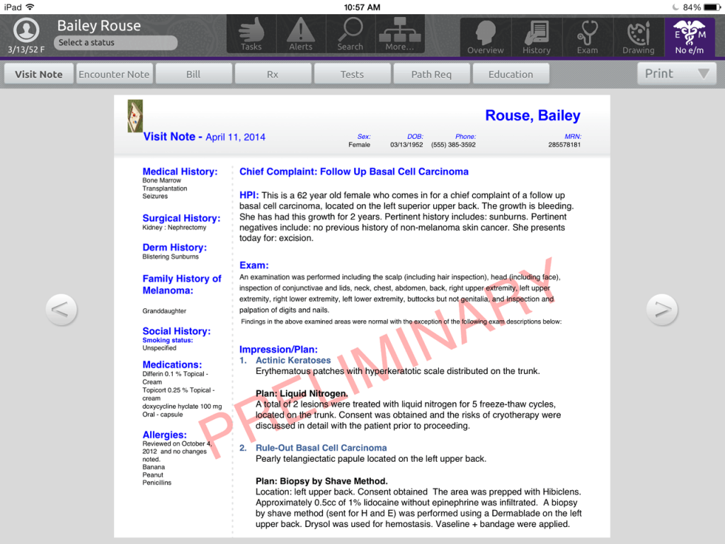 Create Efficiencies with EMA™ Dermatology EMR Software ...