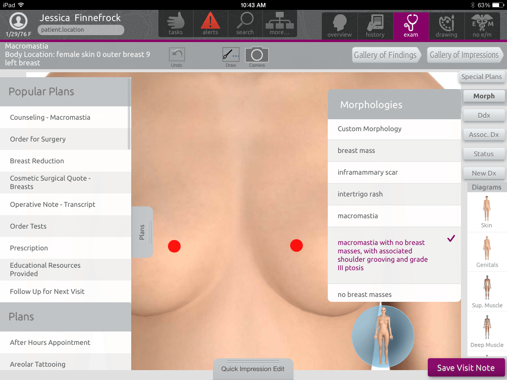 Derm - Create Efficiencies - Touch-Based - Intuitive