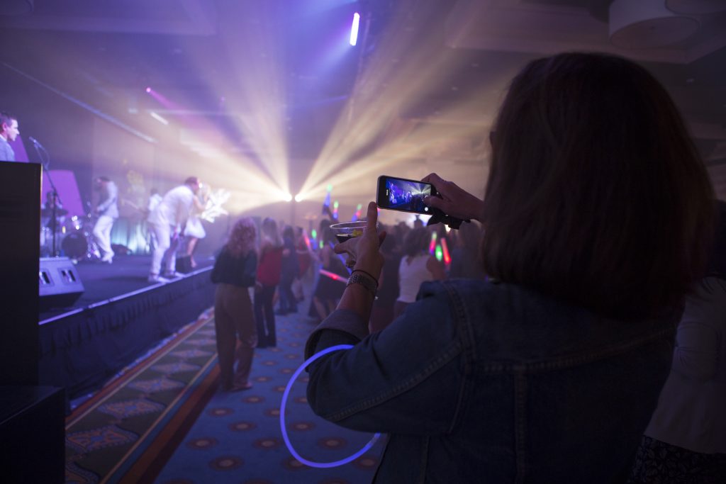 Band on stage at Momentum