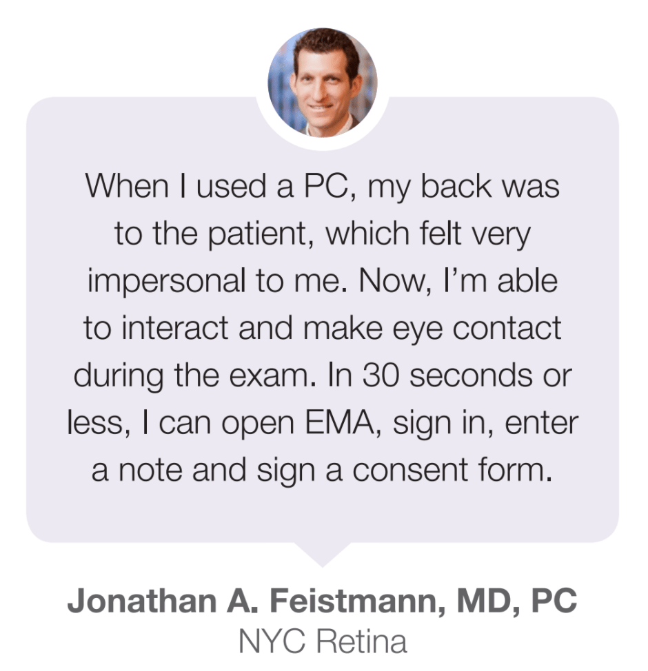 Quote from Ophthalmologist Dr. Jonathan Feistmann