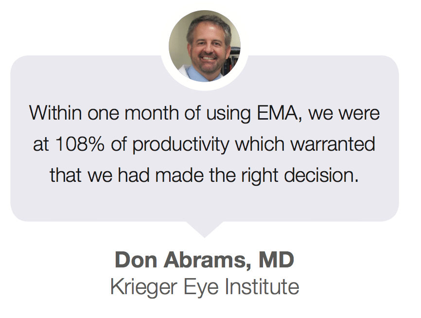 Quote from Ophthalmologist Dr. Don Abrams