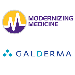 modernizing medicine and galderma logo