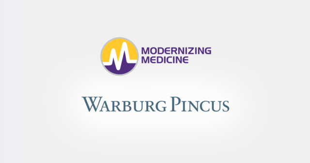 modernizing medicine and warburg pincus logos