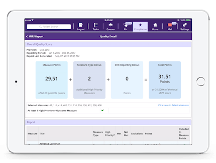 MIPS Quality category scorecard and measures in EMA MIPS Quality category scorecard and measures in EMA