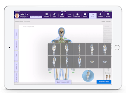 choice of different 3d body viewing angles in EMA Interactive Anatomical Atlas