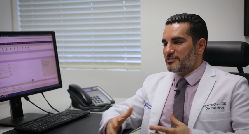 Jerome Obed, DO, FAOCD, FAAD, a board-certified dermatologist