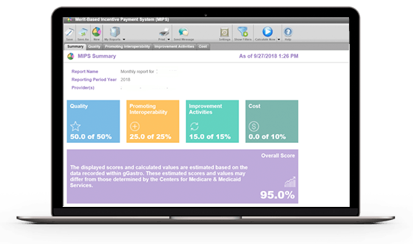 gastroenterology MIPS laptop