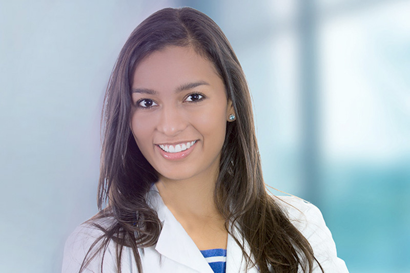 young female doctor smiling