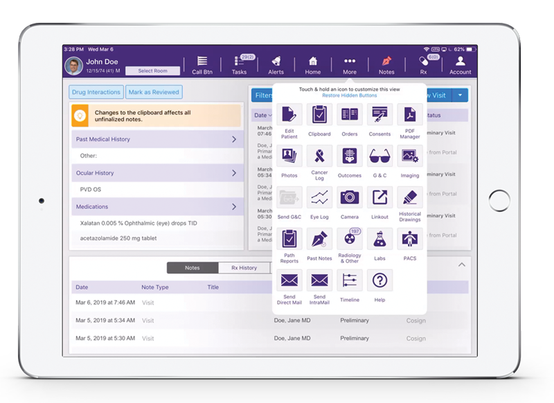 ophthalmology-ehr-ipad-overview