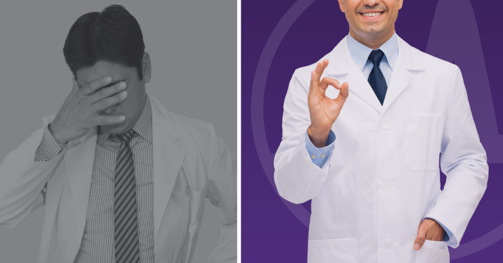 split-screen-image-with-orthopedic-surgeons-one-sad-one-happy