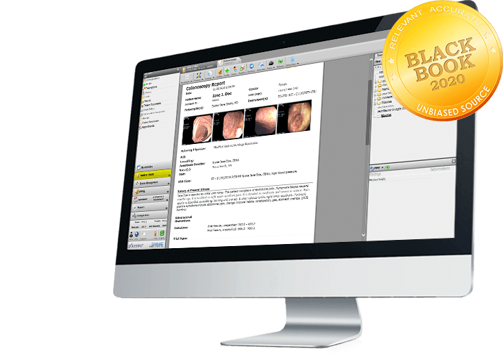 endoscopy report writer on iMac endoscopy report writer on iMac