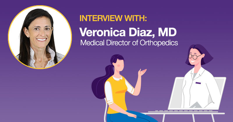 Veronica Diaz MD, medical director of orthopedics