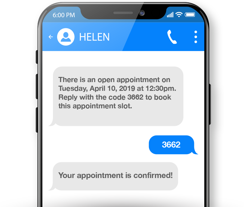 Smartphone screen showing a telehealth appointment Smartphone screen showing a telehealth appointment