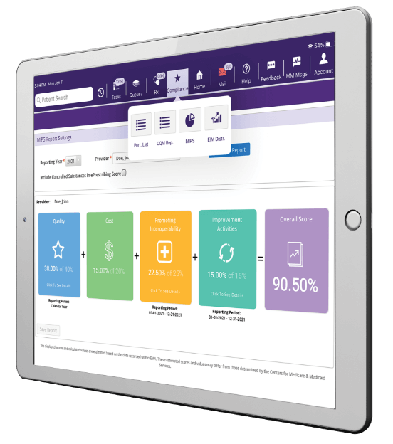 Track your score with our MIPS dashboard Track your score with our MIPS dashboard