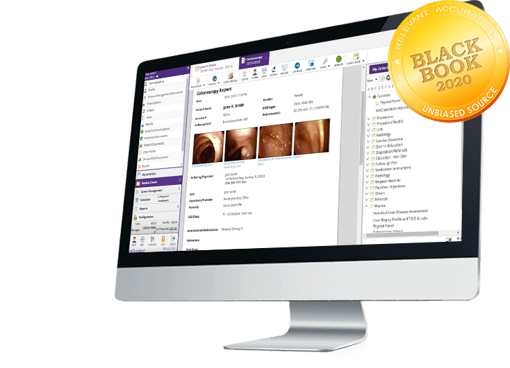 endoscopy report writer on iMac endoscopy report writer on iMac