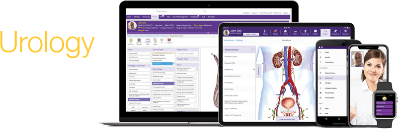 ModMed Urology logo and Urology-SPECIFIC EHR TOOLS