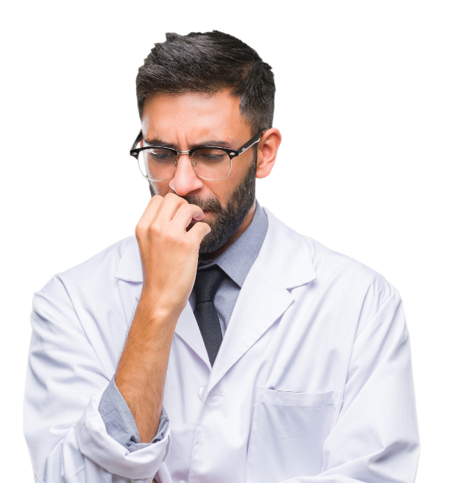 A urologist - thinking things over. A urologist - thinking things over.