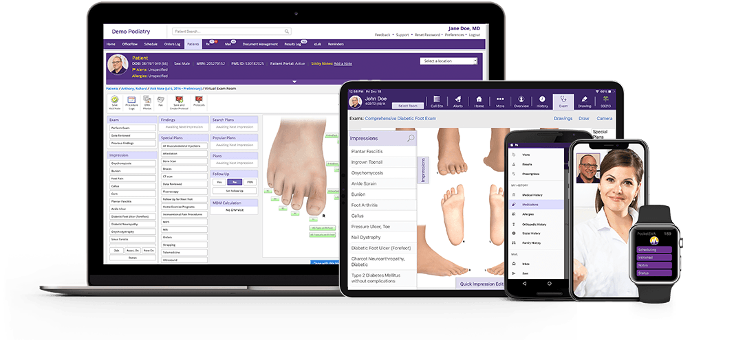 ModMed software via browser, iPad, smartphones and Apple Watch ModMed software via browser, iPad, smartphones and Apple Watch