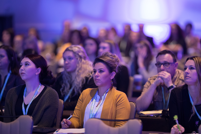 Group of people at a presentation 