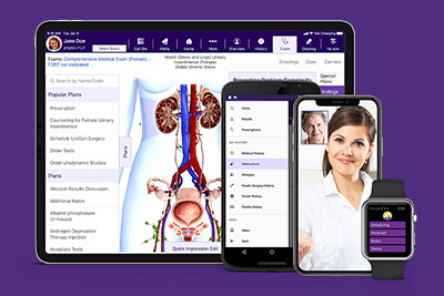 iPad and smart phones displaying EMR iPad and smart phones displaying EMR