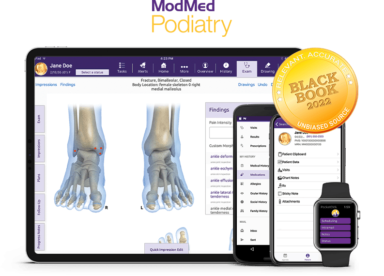 ModMed Podiatry ecosystem