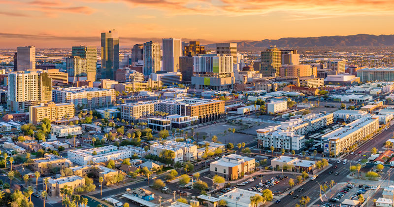 Lovely,San,Diego,Skyline,At,Sunset