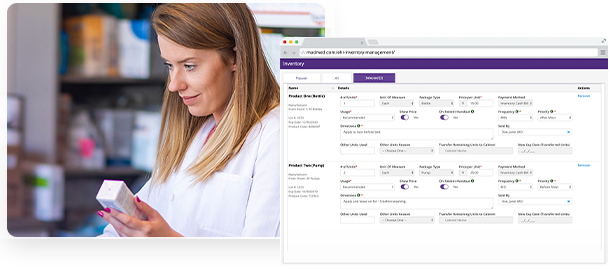 Woman scheduling an appointment. Appointment screen is also shown.