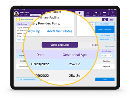 Suite feature tablet easily