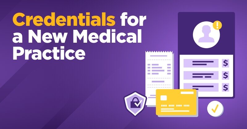 Illustrations of medical credentials