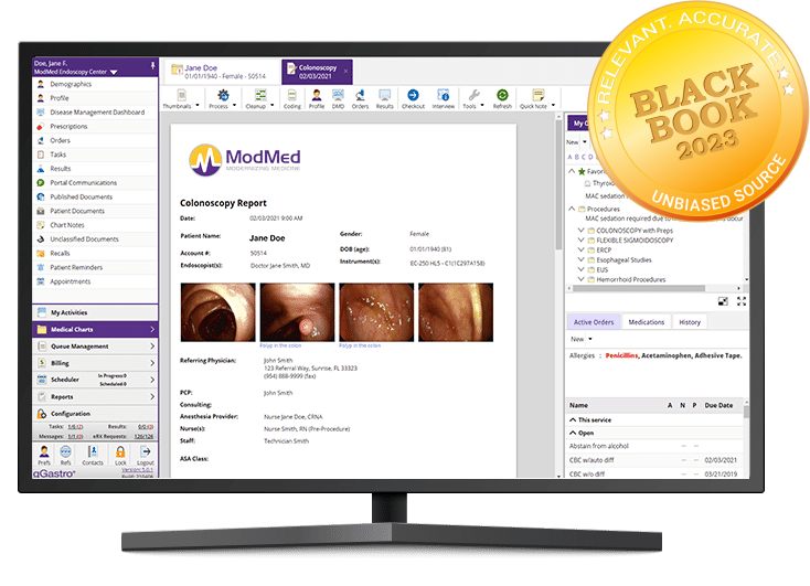 Screen displaying MIPS report Screen displaying MIPS report