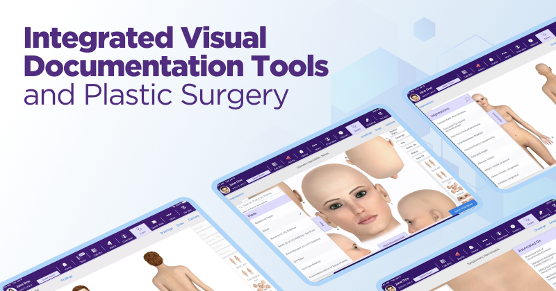 Integrated visual documentation tools and plastic surgery