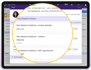 Import patient history application screenshot Import patient history application screenshot