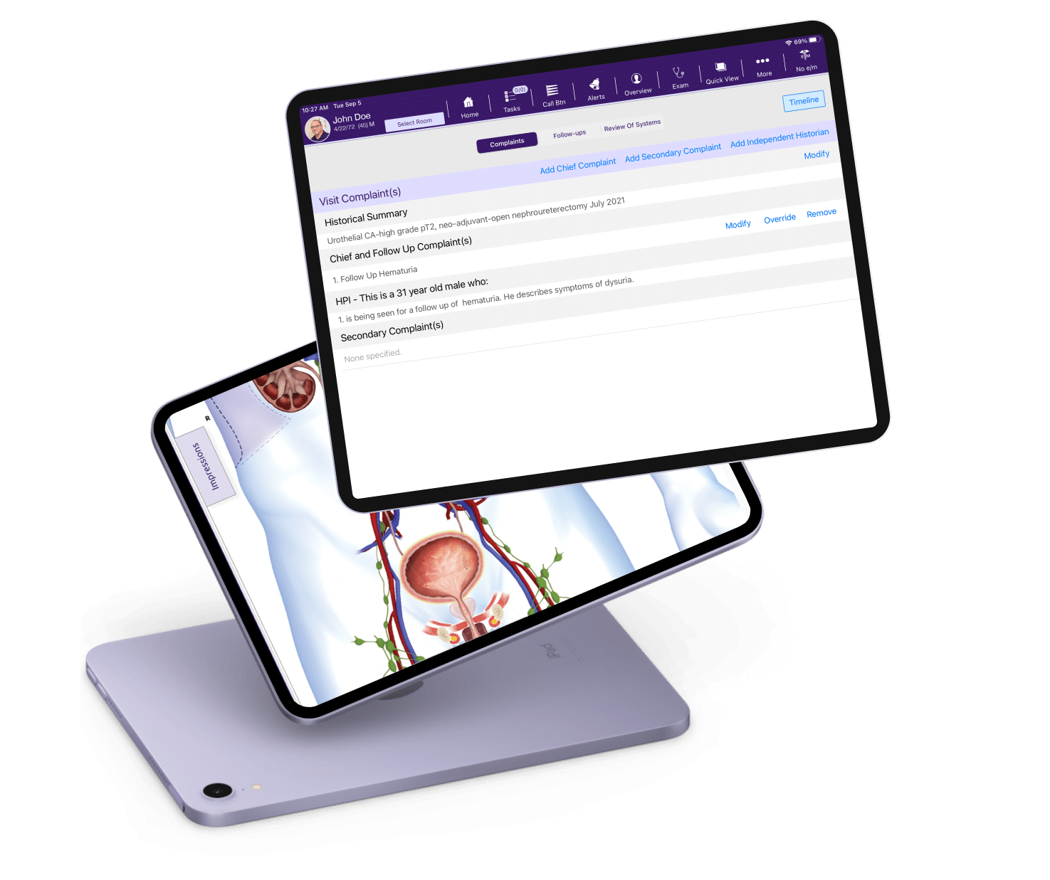 An image showing how our urology EHR suggests your most-used diagnoses and treatment plans, helping to save time. An image showing how our urology EHR suggests your most-used diagnoses and treatment plans, helping to save time.