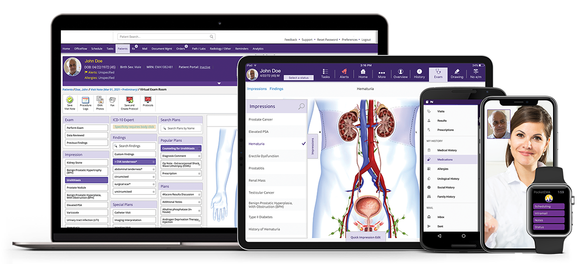 urology-specific EHR