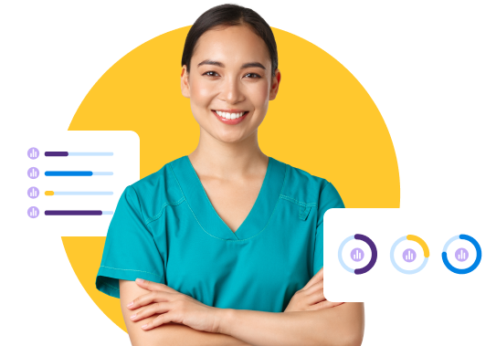 smiling healthcare worker