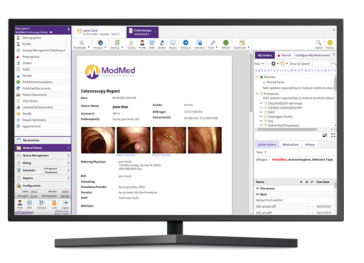 Screen displaying MIPS report Screen displaying MIPS report