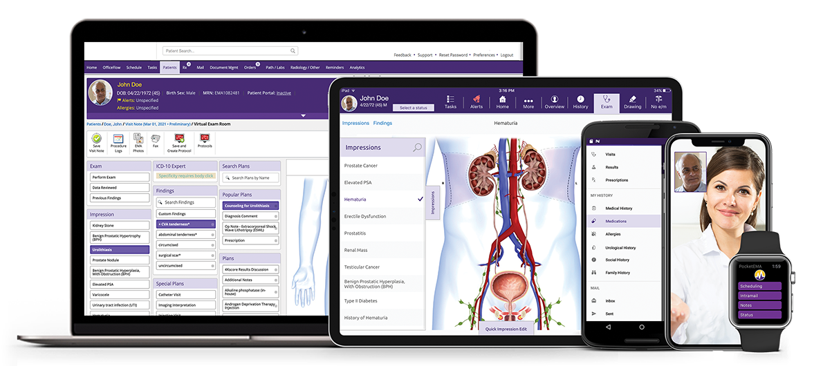 urology-specific EHR