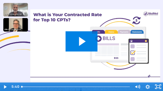 Using practice data to negotiate payer contracts
