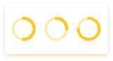 3 circle charts icon