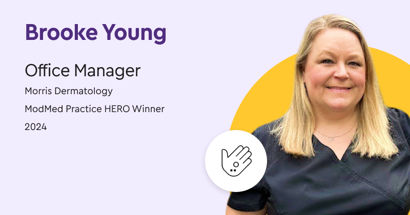 Banner of HERO Award winner Brooke Young