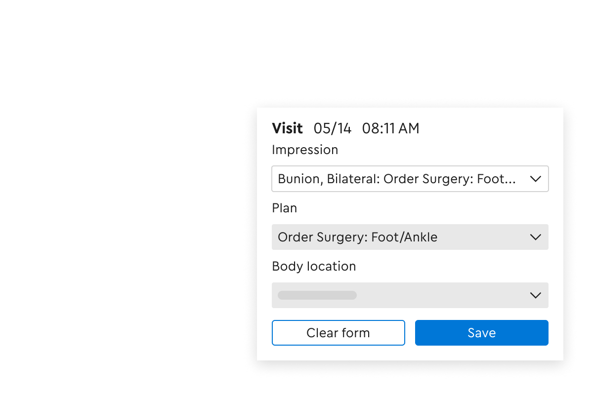 EHR screengrab featuring integrated medical photography and drawing tools for improved documentation