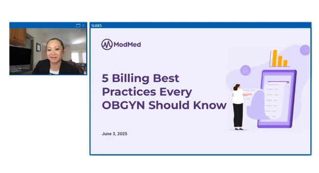 An image of a doctor discussing the 5 billing tips that every OBGYN should know.