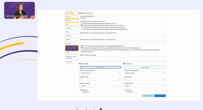 Image to promote a webinar recording, "Simplifying At-risk Foot Care".