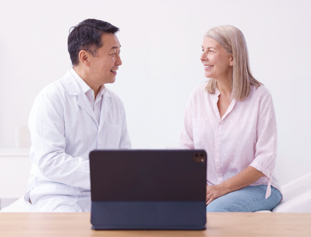 Conversation between doctor and patient