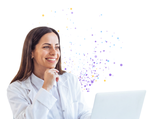 Doctor on laptop